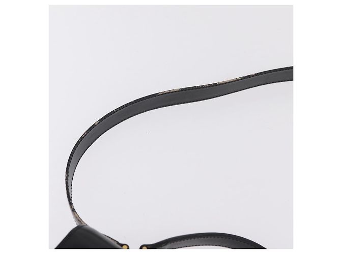 Céline Bolsa de mão CELINE em couro 2way Preta Tom Dourado Auth mr2993 Preto - vista 17