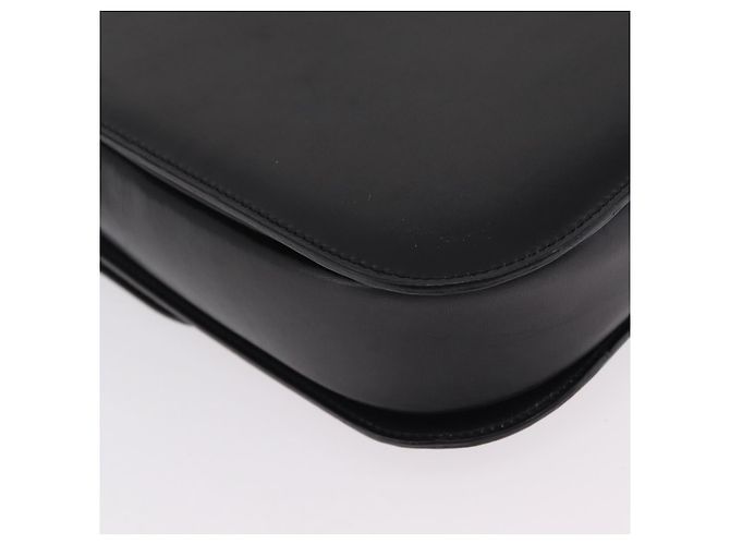 Céline Bolsa de mão CELINE em couro 2way Preta Tom Dourado Auth mr2993 Preto - vista 20