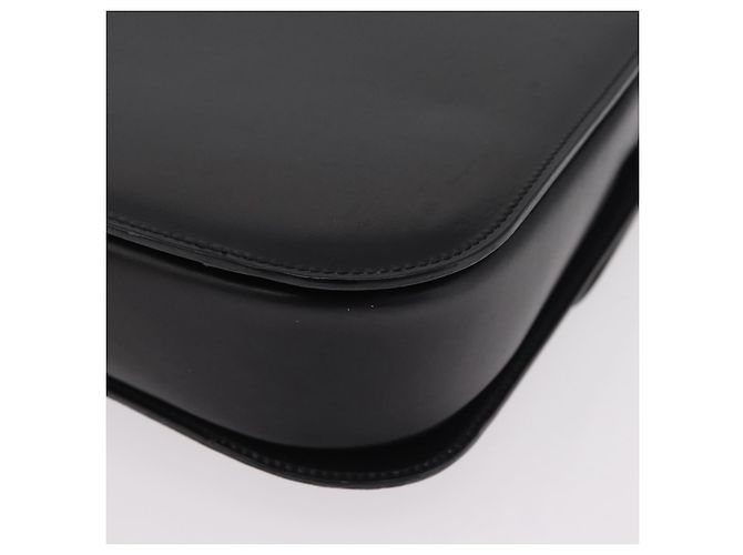 Céline Bolsa de mão CELINE em couro 2way Preta Tom Dourado Auth mr2993 Preto - vista 21
