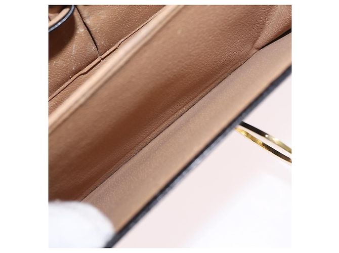 Céline Bolsa de mão CELINE em couro 2way Preta Tom Dourado Auth mr2993 Preto - vista 30