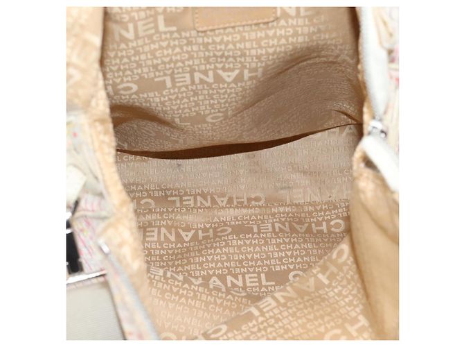 Bolsa de mão CHANEL Canvas 2way Rosa Prata CC Auth bs37241 - vista 11