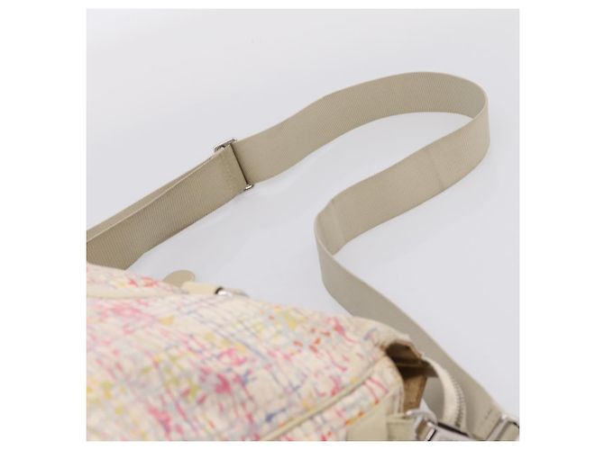 Bolsa de mão CHANEL Canvas 2way Rosa Prata CC Auth bs37241 - vista 15