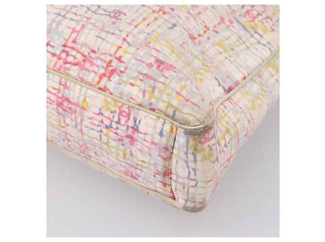 Bolsa de mão CHANEL Canvas 2way Rosa Prata CC Auth bs37241 - vista 18
