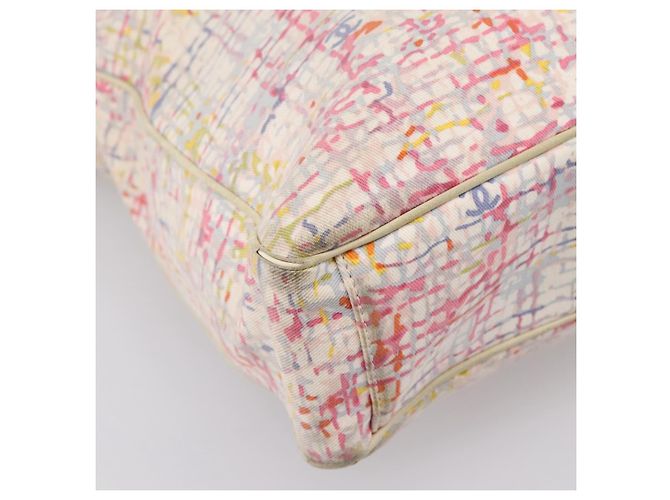 Bolsa de mão CHANEL Canvas 2way Rosa Prata CC Auth bs37241 - vista 19