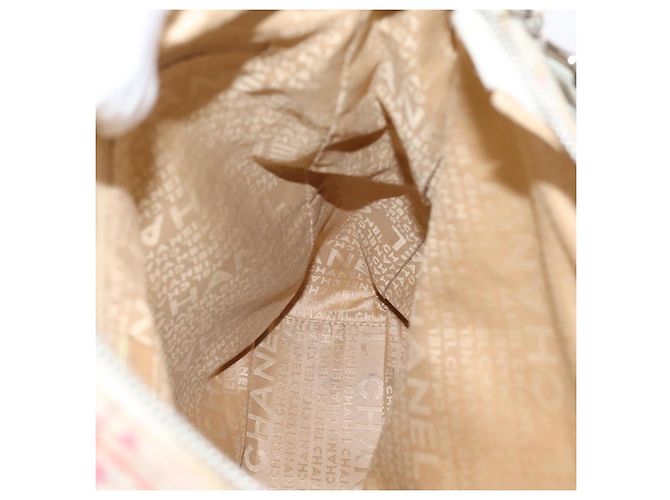 Bolsa de mão CHANEL Canvas 2way Rosa Prata CC Auth bs37241 - vista 24
