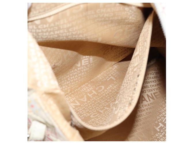 Bolsa de mão CHANEL Canvas 2way Rosa Prata CC Auth bs37241 - vista 27