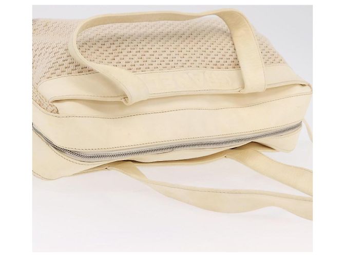 CHANEL Handtasche Canvas Beige Silver CC Auth mr3001A Silber - Ansicht 15