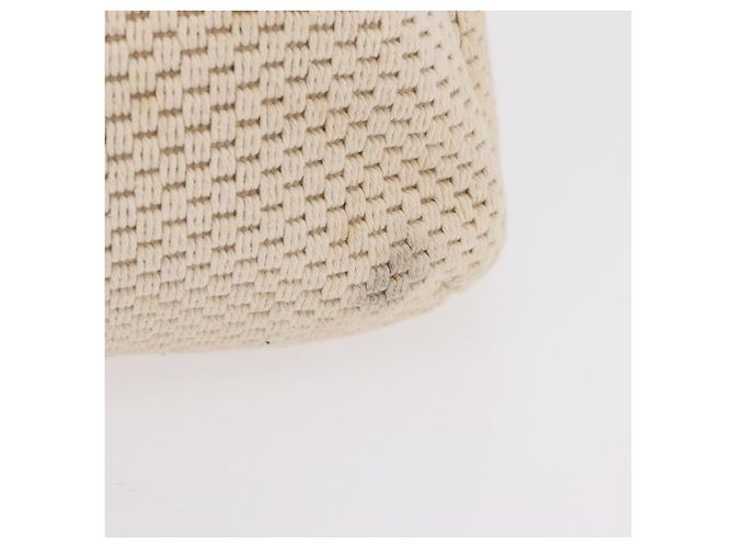 CHANEL Handtasche Canvas Beige Silver CC Auth mr3001A Silber - Ansicht 2