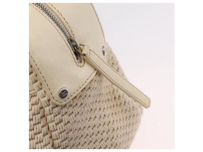 CHANEL Handtasche Canvas Beige Silver CC Auth mr3001A Silber - Ansicht 21