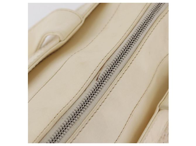 CHANEL Handtasche Canvas Beige Silver CC Auth mr3001A Silber - Ansicht 23