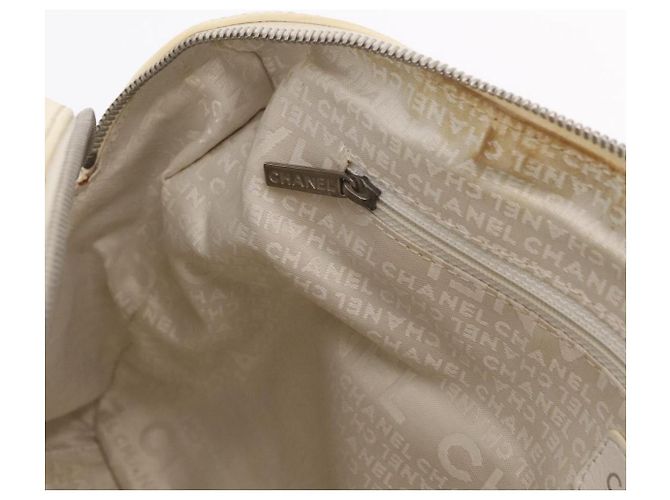 CHANEL Handtasche Canvas Beige Silver CC Auth mr3001A Silber - Ansicht 28