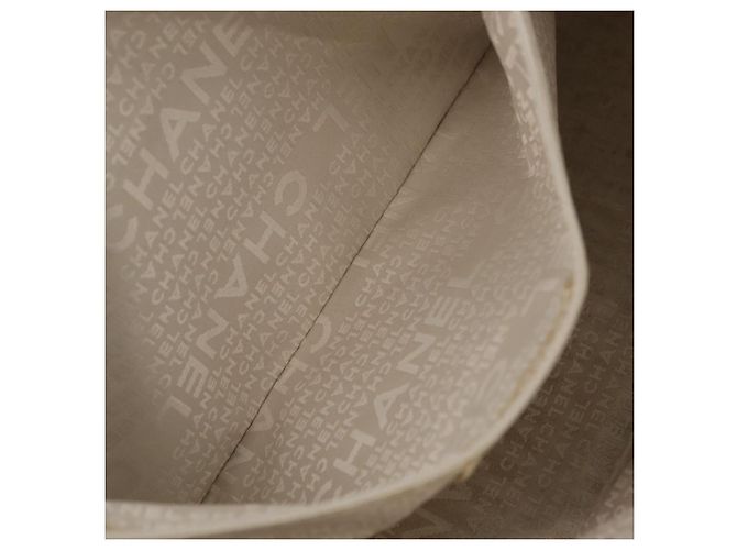 CHANEL Handtasche Canvas Beige Silver CC Auth mr3001A Silber - Ansicht 29