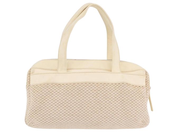 CHANEL Handtasche Canvas Beige Silver CC Auth mr3001A Silber - Ansicht 3