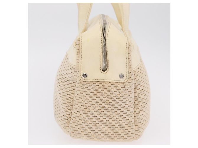 CHANEL Handtasche Canvas Beige Silver CC Auth mr3001A Silber - Ansicht 4