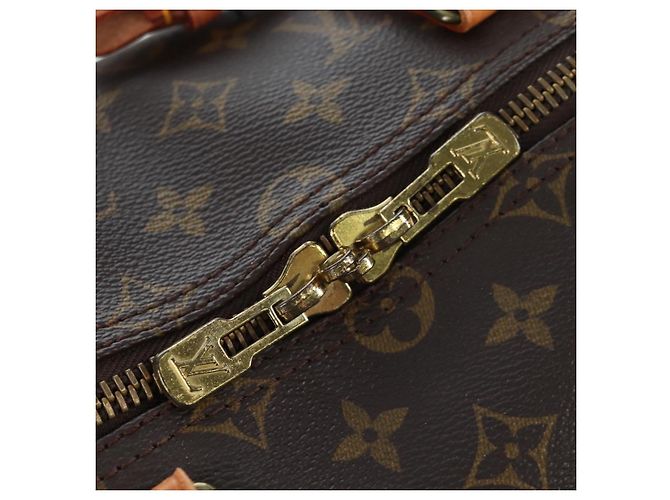 LOUIS VUITTON Monogram Keepall 50 Boston Bag M41426 LV Auth 204399A Monogramme - vue 10