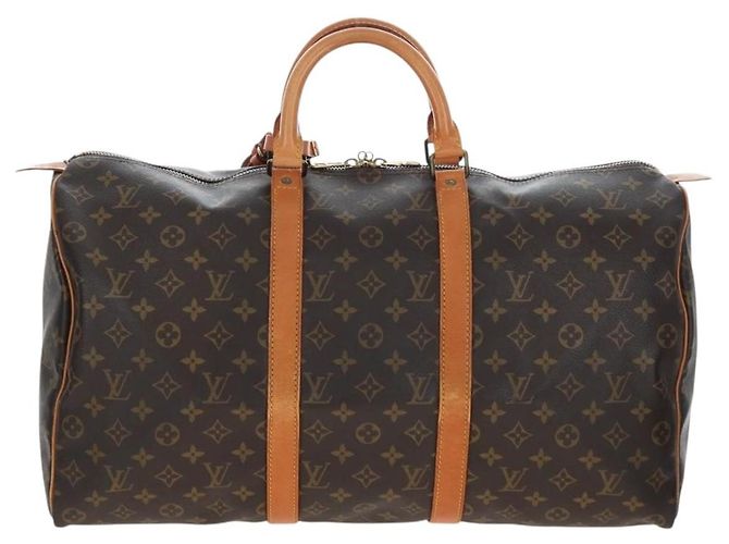 LOUIS VUITTON Monogram Keepall 50 Boston Bag M41426 LV Auth 204399A Monogramme - vue 13