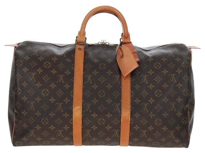 LOUIS VUITTON Monogram Keepall 50 Boston Bag M41426 LV Auth 204399A Monogramme - vue 2