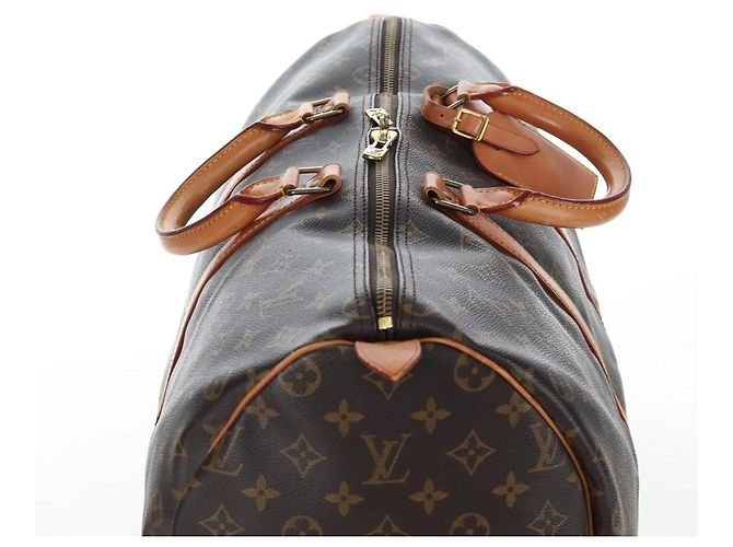 LOUIS VUITTON Monogram Keepall 50 Boston Bag M41426 LV Auth 204399A Monogramme - vue 7