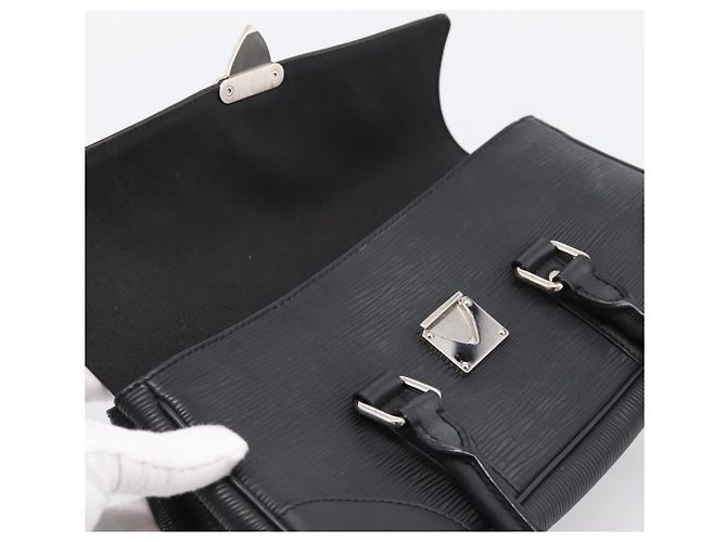 Borsa a mano LOUIS VUITTON Epi Segur PM Nero M58822 LV Auth ep16281V - vista 10