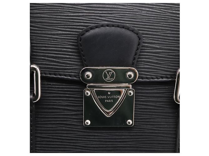 Borsa a mano LOUIS VUITTON Epi Segur PM Nero M58822 LV Auth ep16281V - vista 17