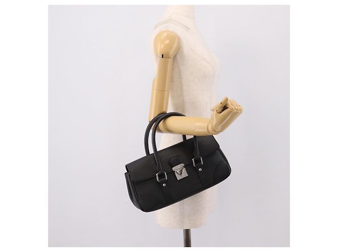 Borsa a mano LOUIS VUITTON Epi Segur PM Nero M58822 LV Auth ep16281V - vista 23