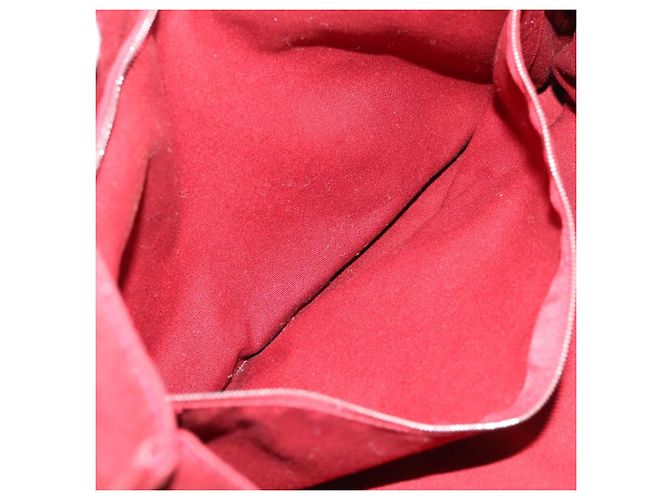 Hermès HERMES Fourre Tout MM Handtasche Canvas Rot Silber Auth gh2382 - Ansicht 20