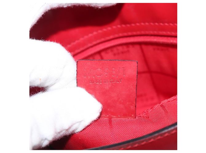 Céline Borsa a mano CELINE Canvas Red Silver Auth bs37258 Argento Rosso - vista 12