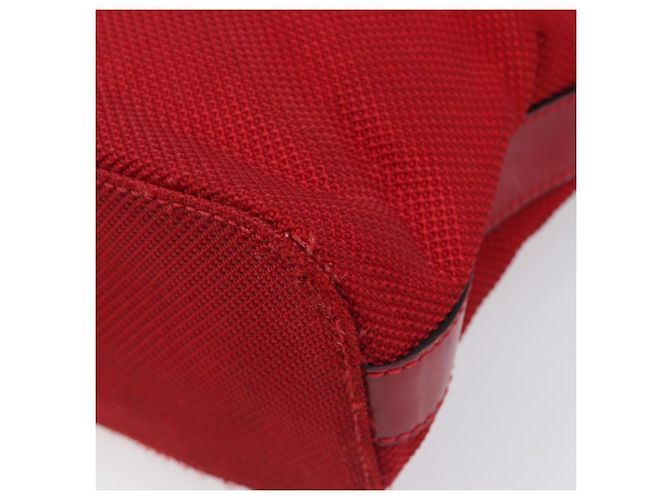 Céline Borsa a mano CELINE Canvas Red Silver Auth bs37258 Argento Rosso - vista 14
