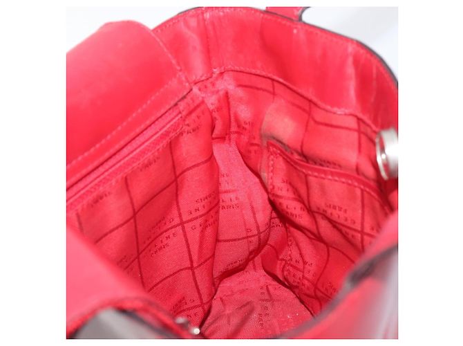 Céline Borsa a mano CELINE Canvas Red Silver Auth bs37258 Argento Rosso - vista 20