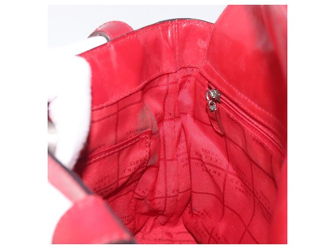 Céline Borsa a mano CELINE Canvas Red Silver Auth bs37258 Argento Rosso - vista 21