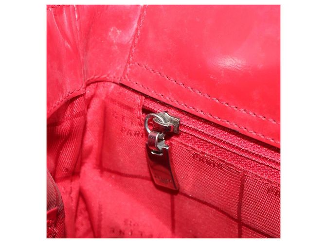 Céline Borsa a mano CELINE Canvas Red Silver Auth bs37258 Argento Rosso - vista 22
