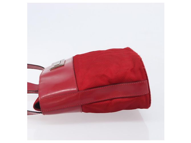 Céline Borsa a mano CELINE Canvas Red Silver Auth bs37258 Argento Rosso - vista 4
