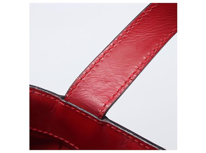 Céline Borsa a mano CELINE Canvas Red Silver Auth bs37258 Argento Rosso - vista 9