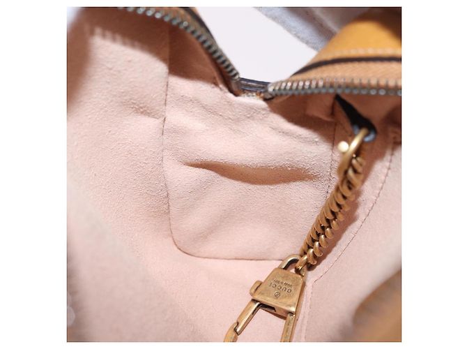 Borsa GUCCI Micro GG Supreme Collaborazione Disney PVC Outlet 602536 Auth 204739M Beige D'oro - vista 24