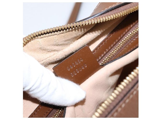 Borsa a Tracolla GUCCI GG Supreme PVC Beige Tono Oro 645454 Auth mr2966V - vista 11