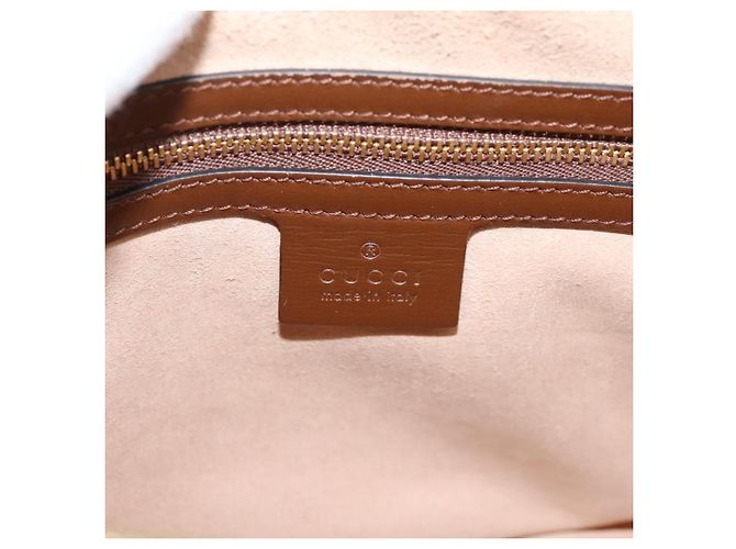 Borsa a Tracolla GUCCI GG Supreme PVC Beige Tono Oro 645454 Auth mr2966V - vista 19