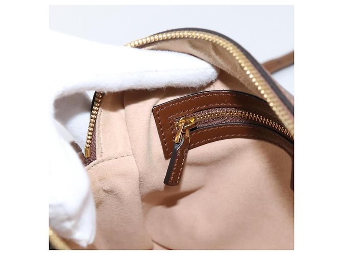 Borsa a Tracolla GUCCI GG Supreme PVC Beige Tono Oro 645454 Auth mr2966V - vista 22