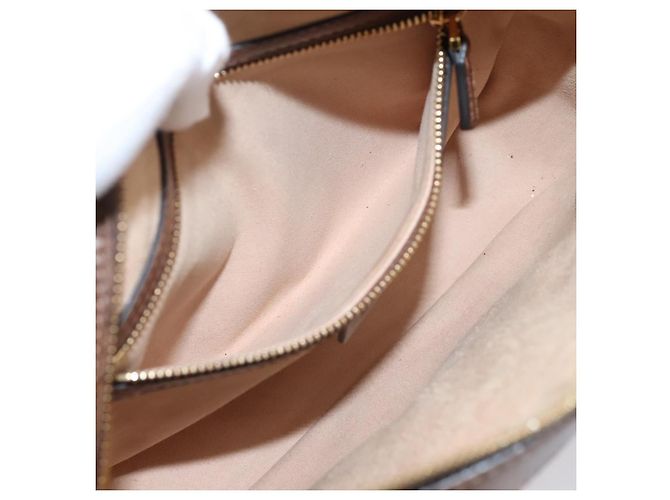Borsa a Tracolla GUCCI GG Supreme PVC Beige Tono Oro 645454 Auth mr2966V - vista 23