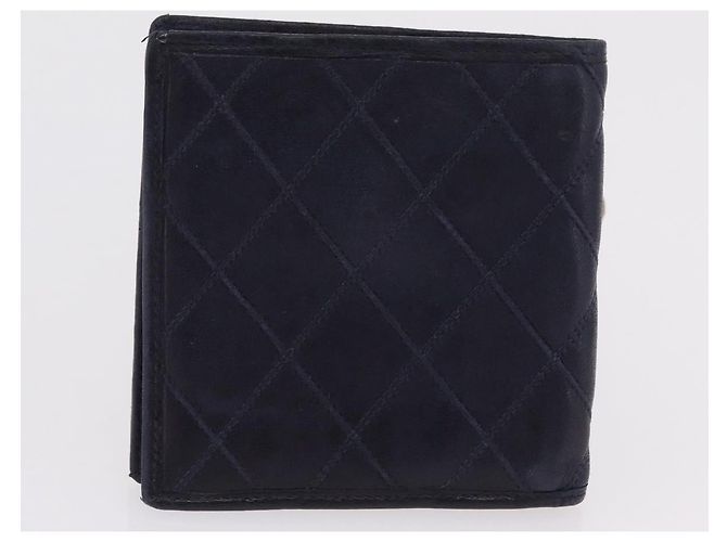 Portafoglio CHANEL in pelle Set di 3 Nero Rosso Blu Navy CC Auth bs37285 - vista 11