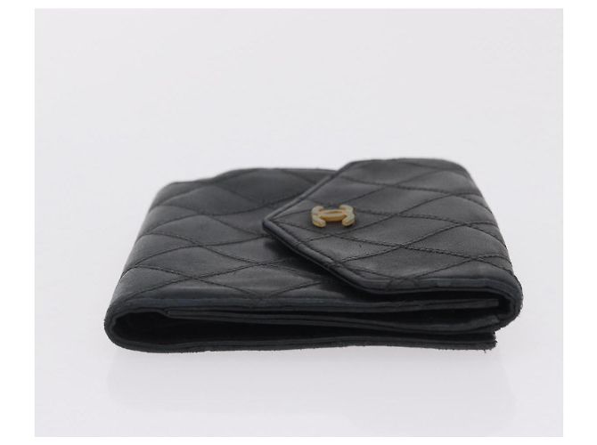 Portafoglio CHANEL in pelle Set di 3 Nero Rosso Blu Navy CC Auth bs37285 - vista 4