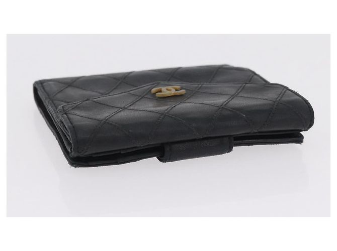 Portafoglio CHANEL in pelle Set di 3 Nero Rosso Blu Navy CC Auth bs37285 - vista 5