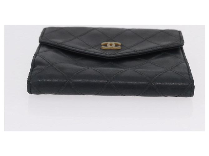 Portafoglio CHANEL in pelle Set di 3 Nero Rosso Blu Navy CC Auth bs37285 - vista 6