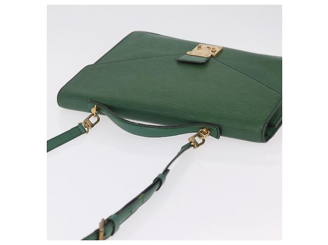 LOUIS VUITTON Epi Serviette Conseiller Briefcase Green M54424 LV Auth 203837 Verde - vista 15