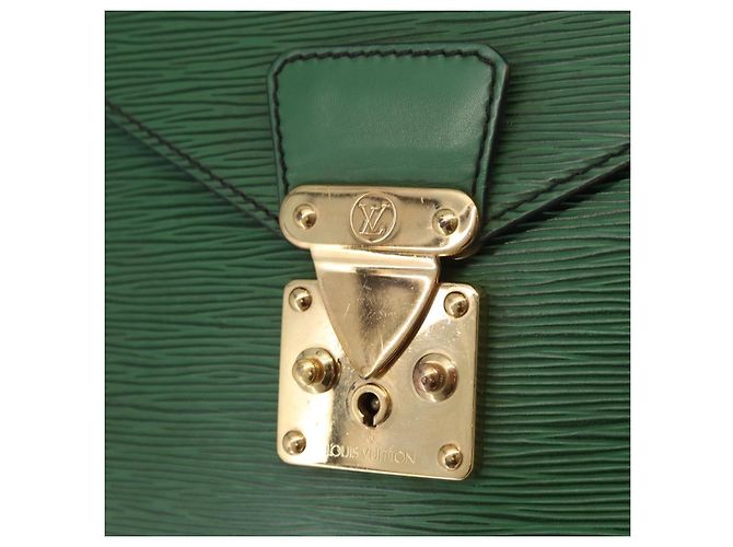 LOUIS VUITTON Epi Serviette Conseiller Briefcase Green M54424 LV Auth 203837 Verde - vista 27