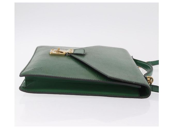 LOUIS VUITTON Epi Serviette Conseiller Briefcase Green M54424 LV Auth 203837 Verde - vista 5