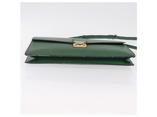 LOUIS VUITTON Epi Serviette Conseiller Briefcase Green M54424 LV Auth 203837 Verde - vista 7