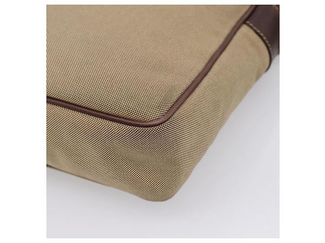 PRADA Shoulder Bag Canvas Brown Silver Auth mr2938 Silvery - view 15