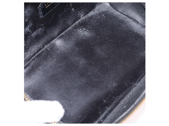 Borsa Vanity GUCCI Bamboo Beauty Case Vernice Nero 032 200159 0150 Auth mr2924 - vista 10