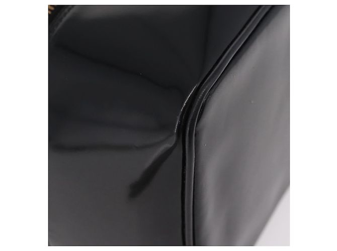 Borsa Vanity GUCCI Bamboo Beauty Case Vernice Nero 032 200159 0150 Auth mr2924 - vista 14