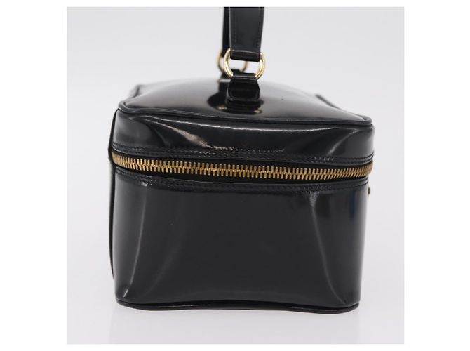 Borsa Vanity GUCCI Bamboo Beauty Case Vernice Nero 032 200159 0150 Auth mr2924 - vista 4
